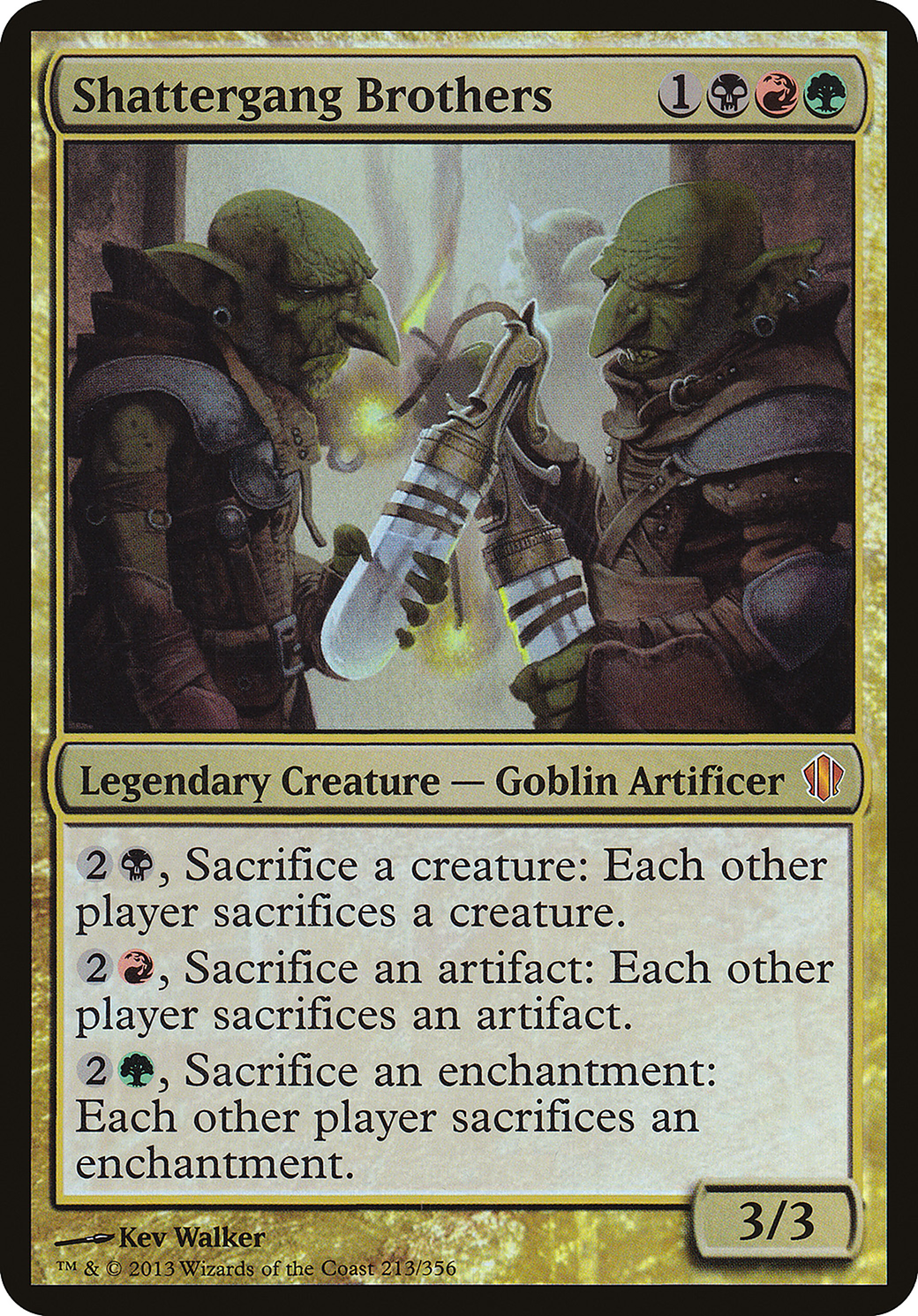 Image of Shattergang Brothers (Commander 2013) (OVER-213) - Commander 2013 Oversized Foil