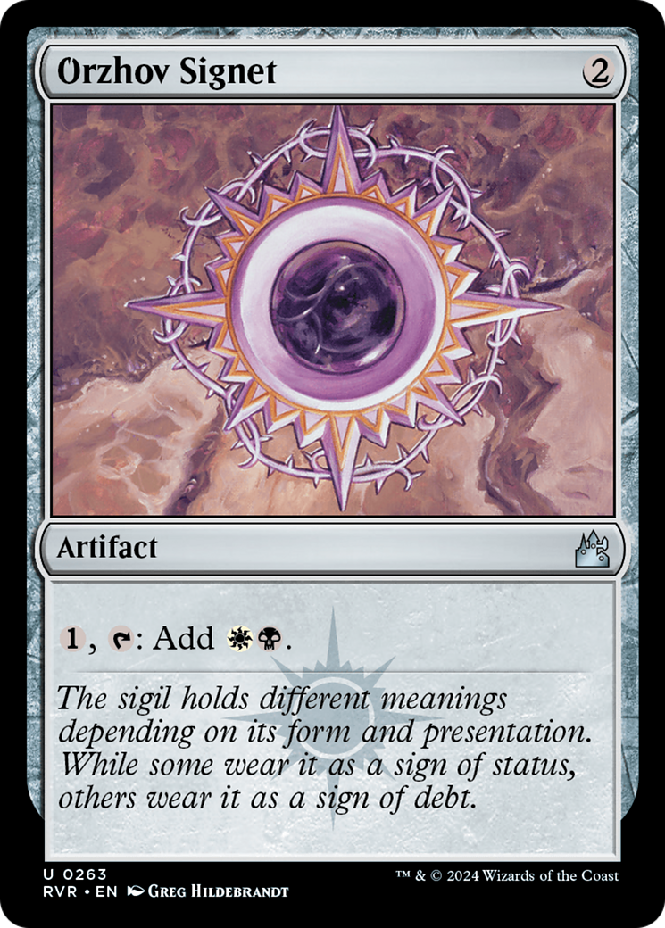 Image of Orzhov Signet (RVR-263) - Ravnica Remastered