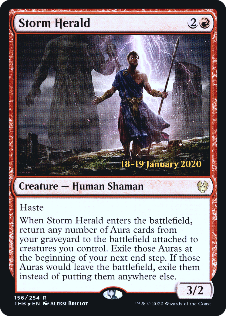 Image of Storm Herald (PRE-156S) - Theros Beyond Death Promos Foil