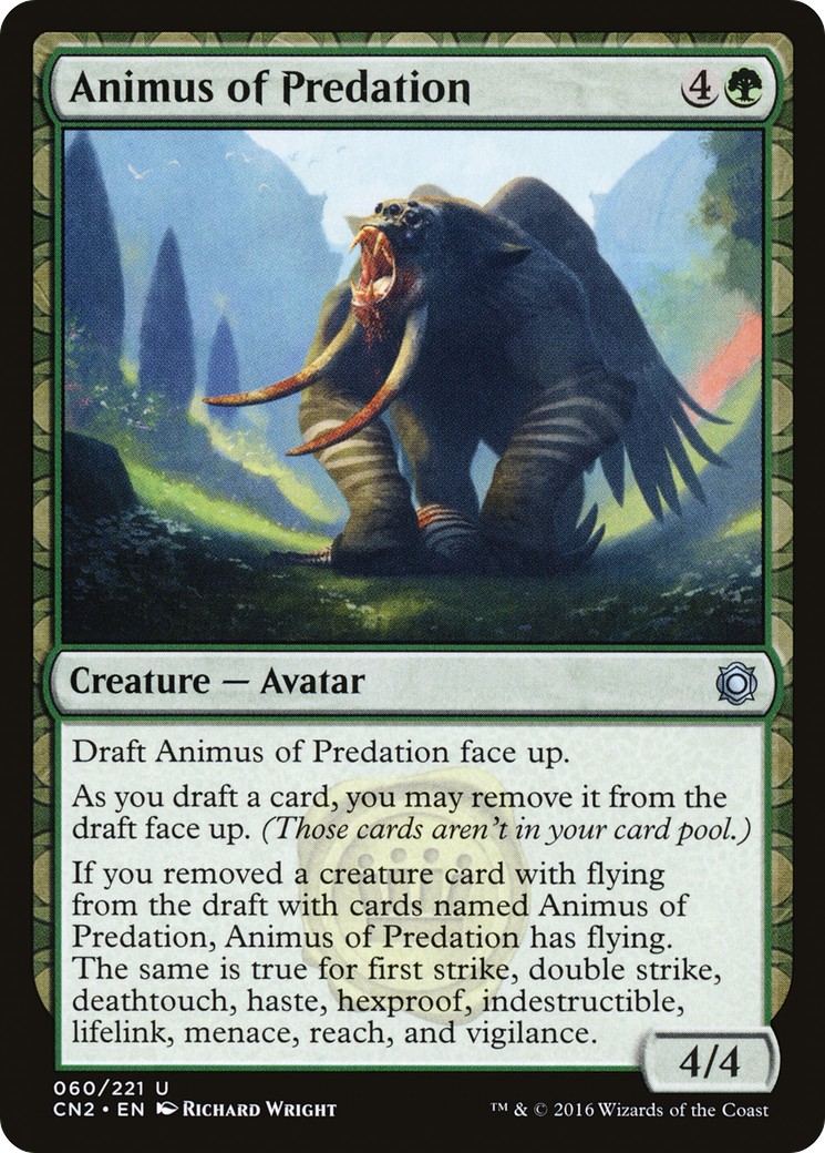 Image of Animus of Predation (CN2-060) - Conspiracy: Take the Crown: (draft) Foil