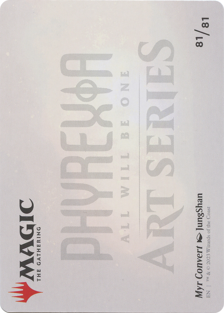Image of Myr Convert // Myr Convert (AONE-081) - Phyrexia: All Will Be One Art Series (Borderless) Foil