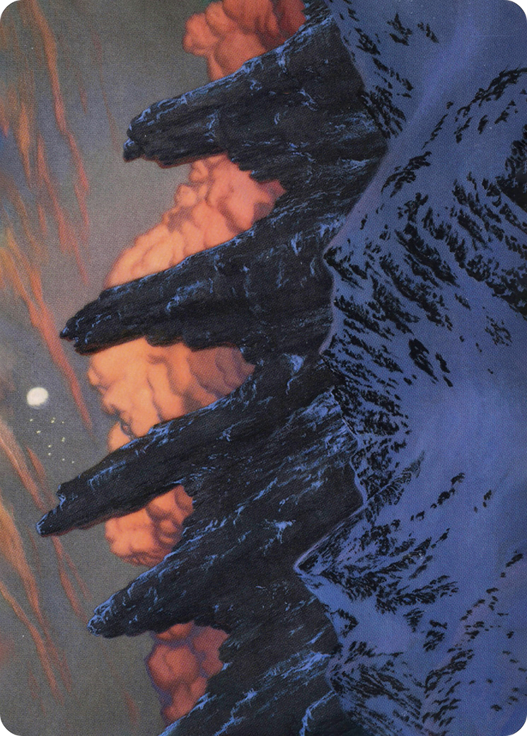 Image of Mountain // Mountain (AAFR-059) - Adventures in the Forgotten Realms Art Series (Borderless) Foil