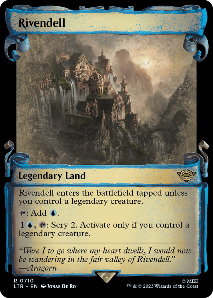 Image of Rivendell (Showcase Scrolls) (LTR-710) - The Lord of the Rings: Tales of Middle-earth: (Showcase) Foil