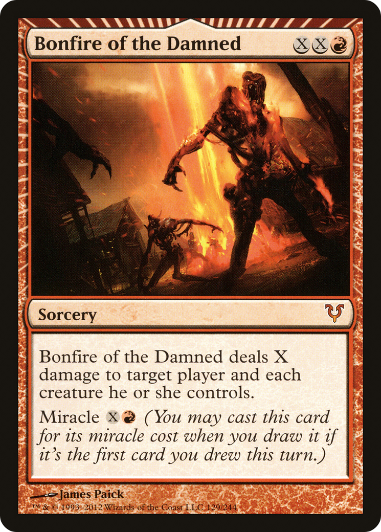 Image of Bonfire of the Damned (AVR-129) - Avacyn Restored: (miracle)