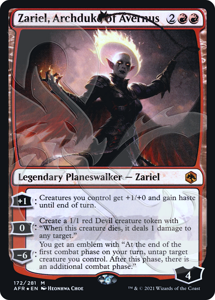 Image of Zariel, Archduke of Avernus (AFR&-172) - Adventures in the Forgotten Realms Promos Foil