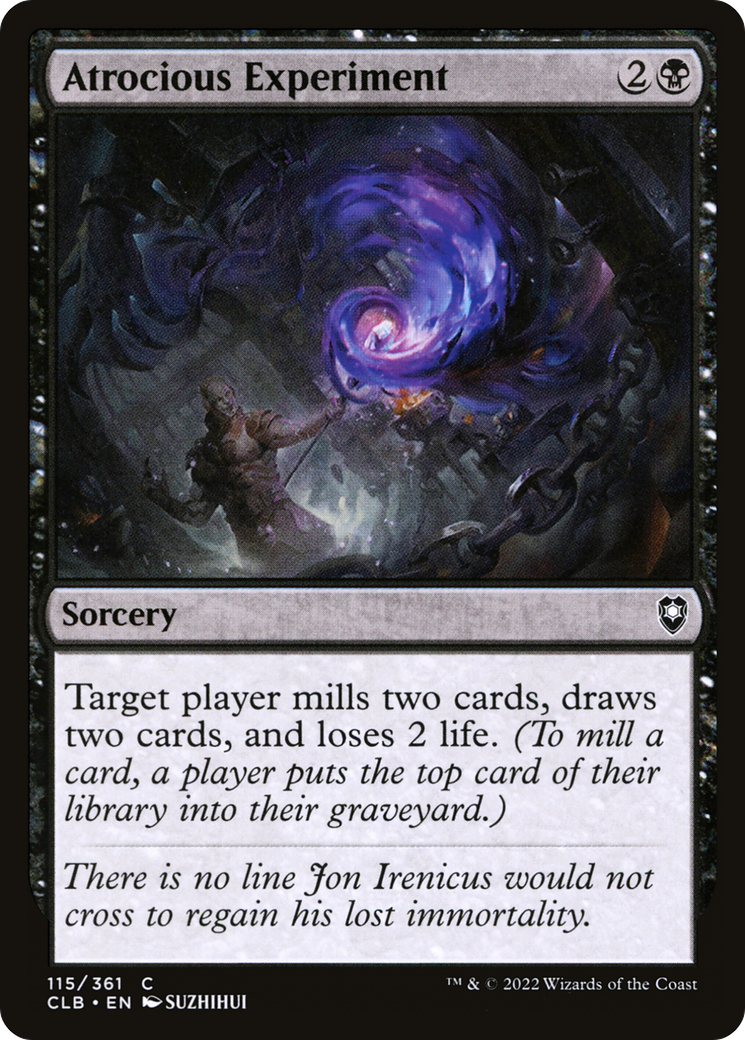 Image of Atrocious Experiment (CLB-115) - Commander Legends: Battle for Baldur's Gate