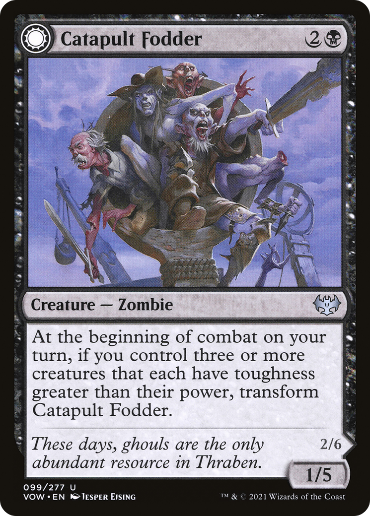 Image of Catapult Fodder (VOW-099) - Innistrad: Crimson Vow: (Double Faced Transform)