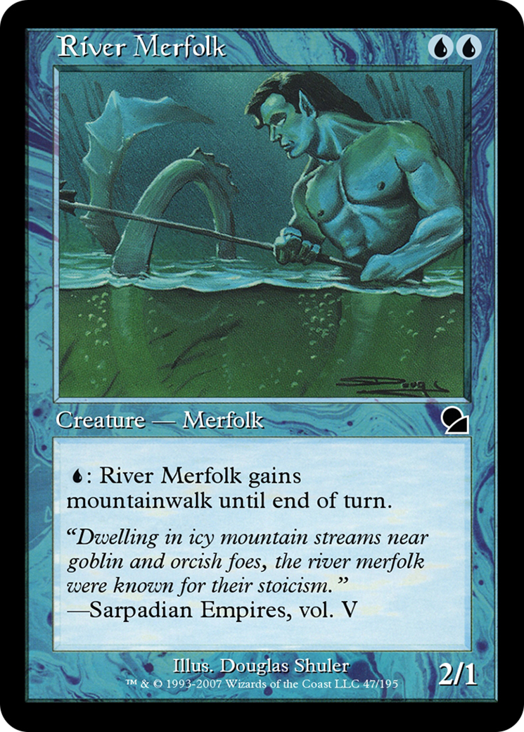 Image of River Merfolk (ME1-047) - Masters Edition Foil