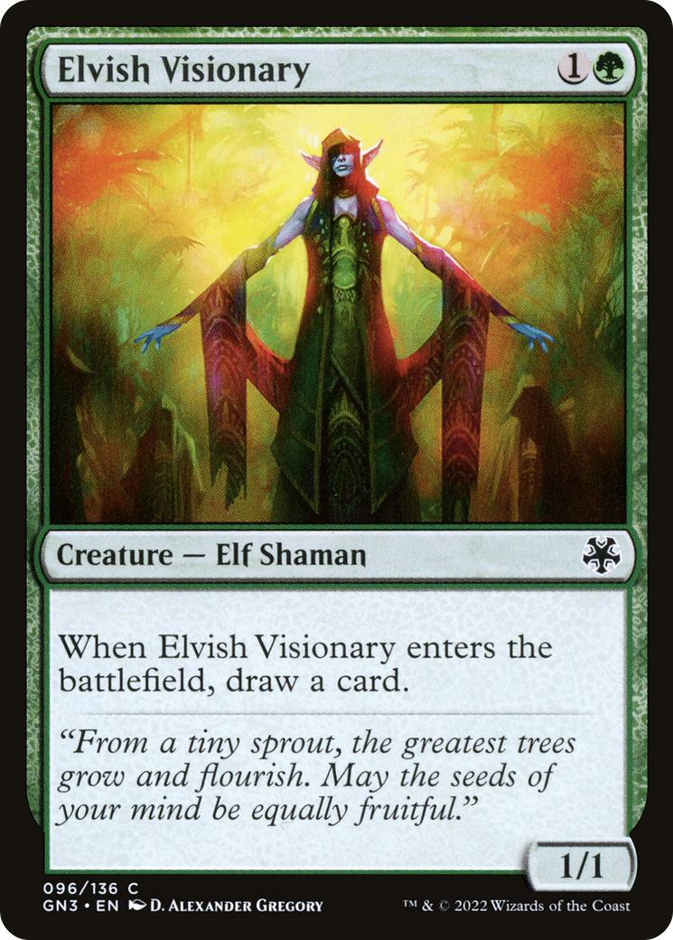 Image of Elvish Visionary (GN3-096) - Game Night: Free-for-All