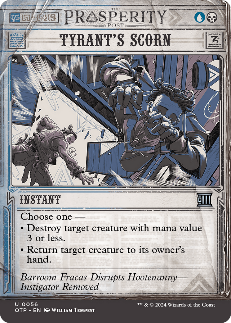 Image of Tyrant's Scorn (OTP-056) - Breaking News: (Showcase) (Borderless) Foil