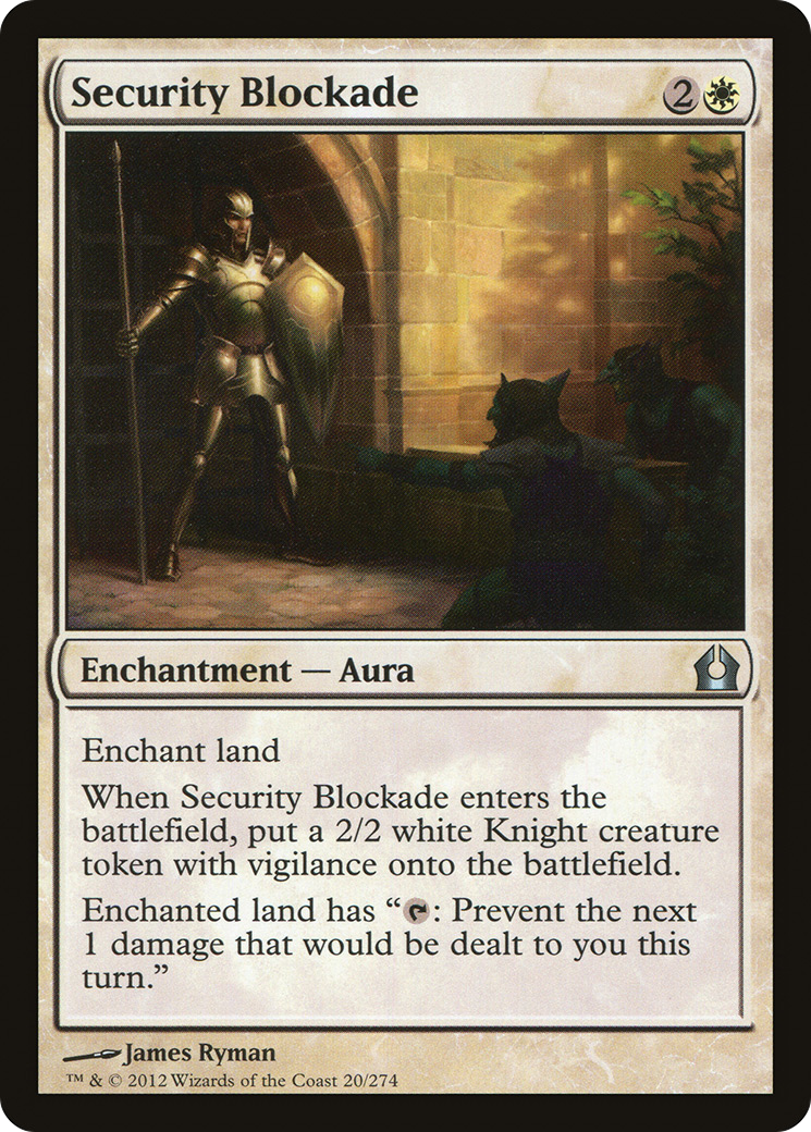 Image of Security Blockade (RTR-020) - Return to Ravnica Foil