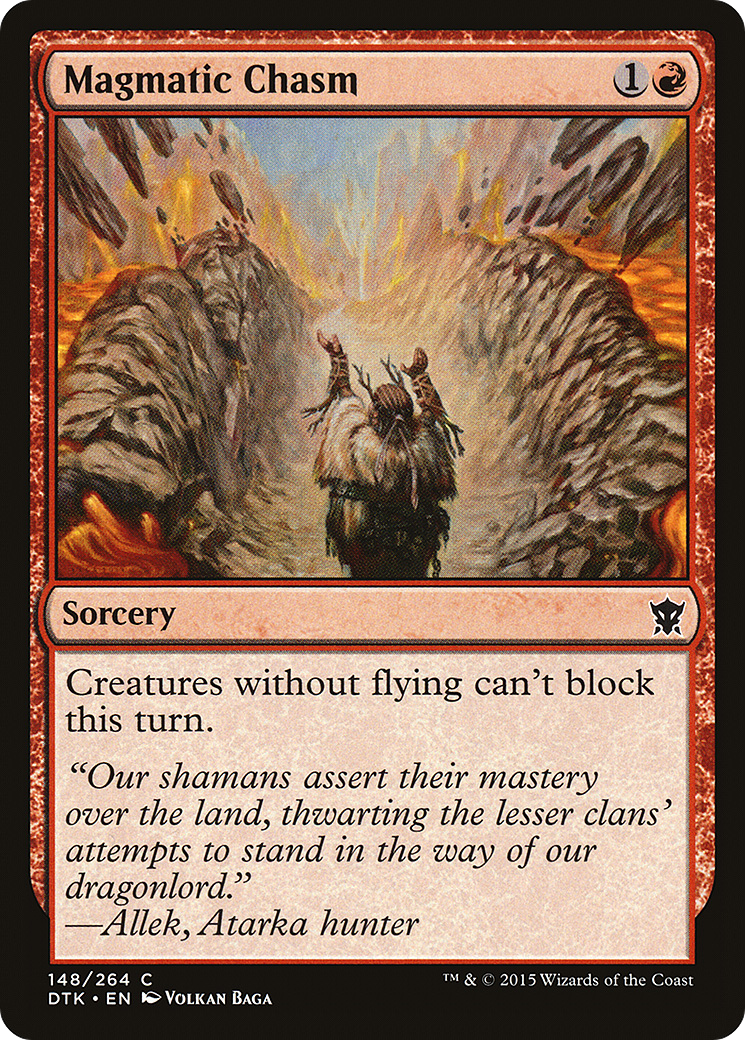 Image of Magmatic Chasm (DTK-148) - Dragons of Tarkir
