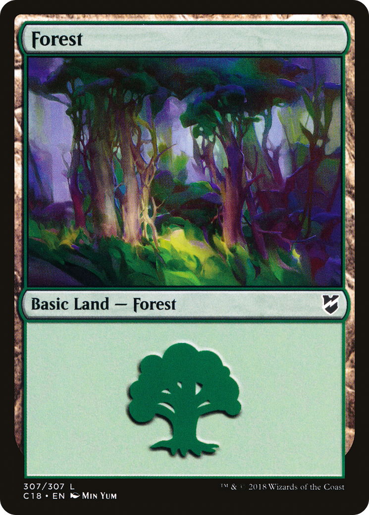 Image of Forest (307) (C18-307) - Commander 2018