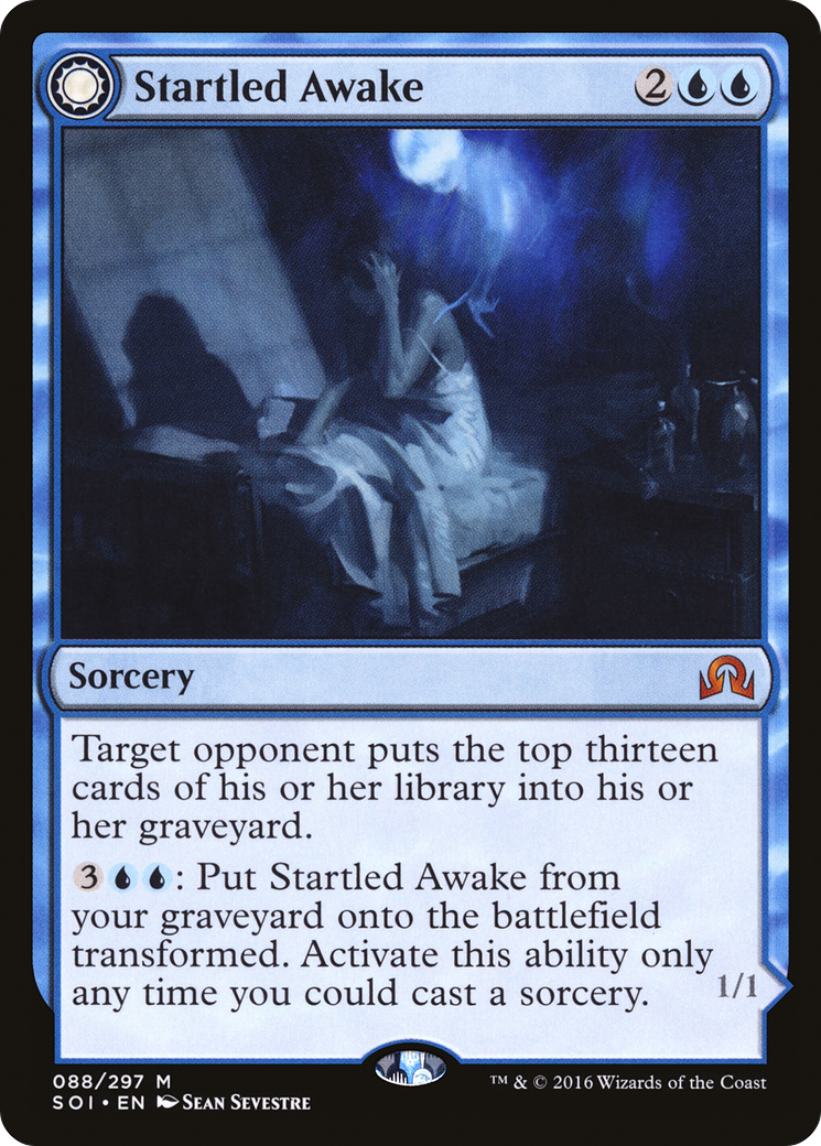 Image of Startled Awake (SOI-088) - Shadows over Innistrad: (Double Faced Transform) Foil