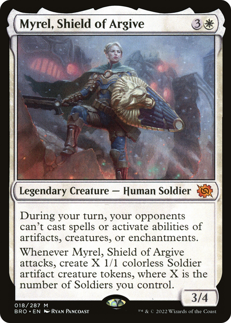 Image of Myrel, Shield of Argive (BRO-018) - The Brothers' War Foil