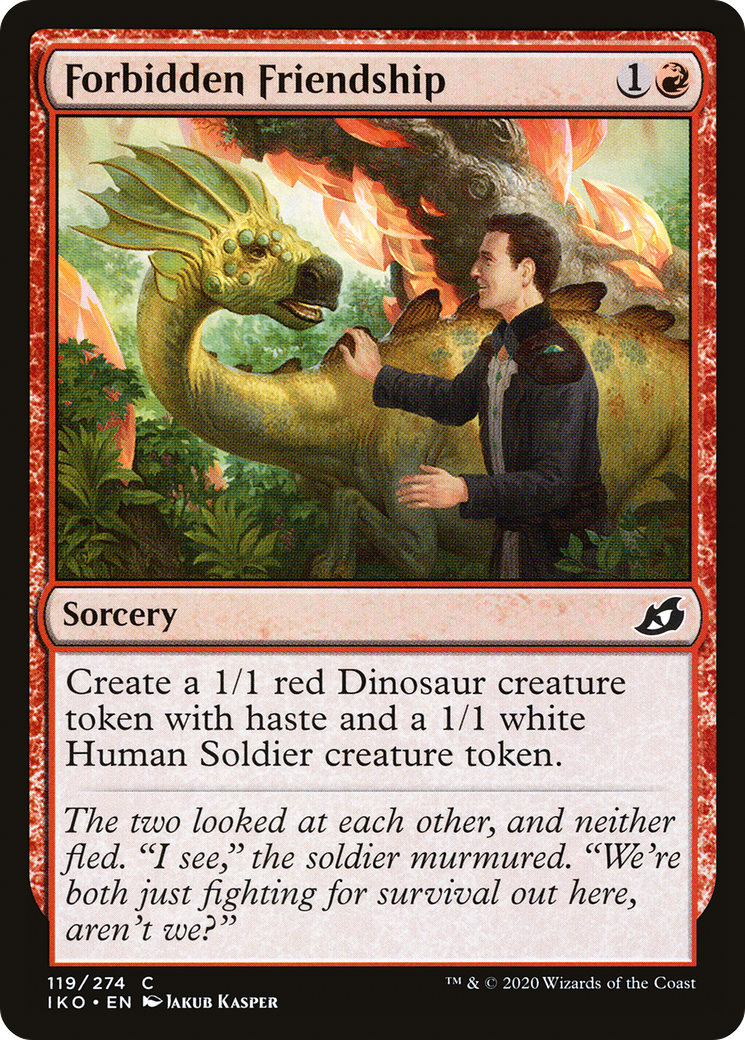 Image of Forbidden Friendship (IKO-119) - Ikoria: Lair of Behemoths Foil