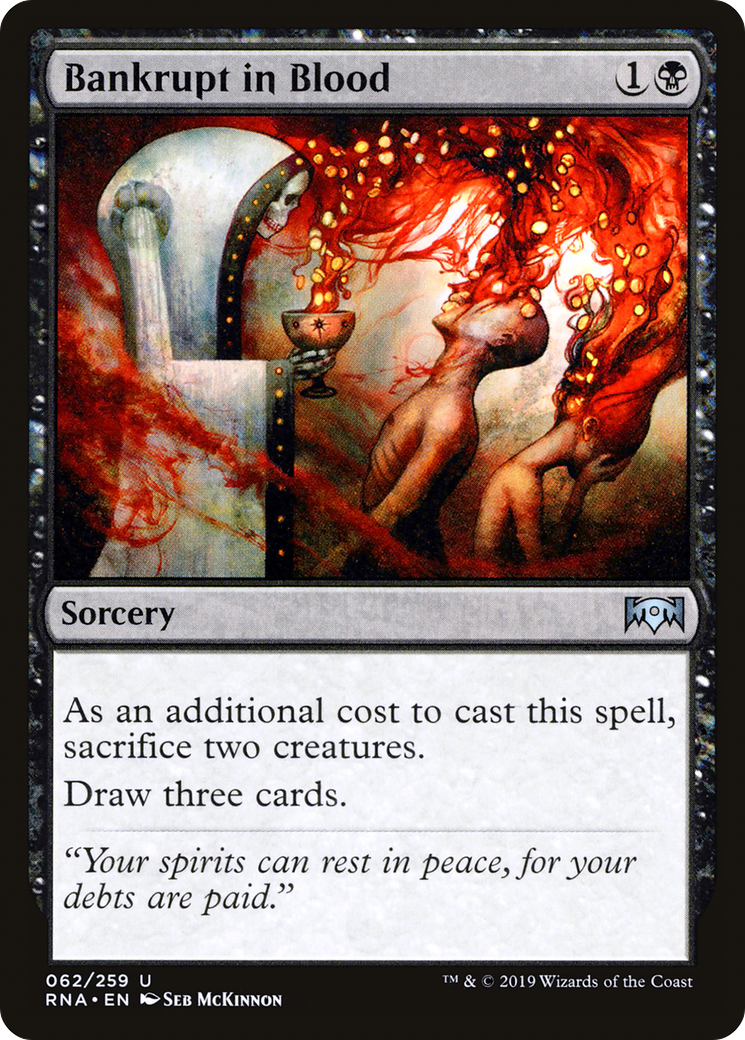 Image of Bankrupt in Blood (RNA-062) - Ravnica Allegiance Foil