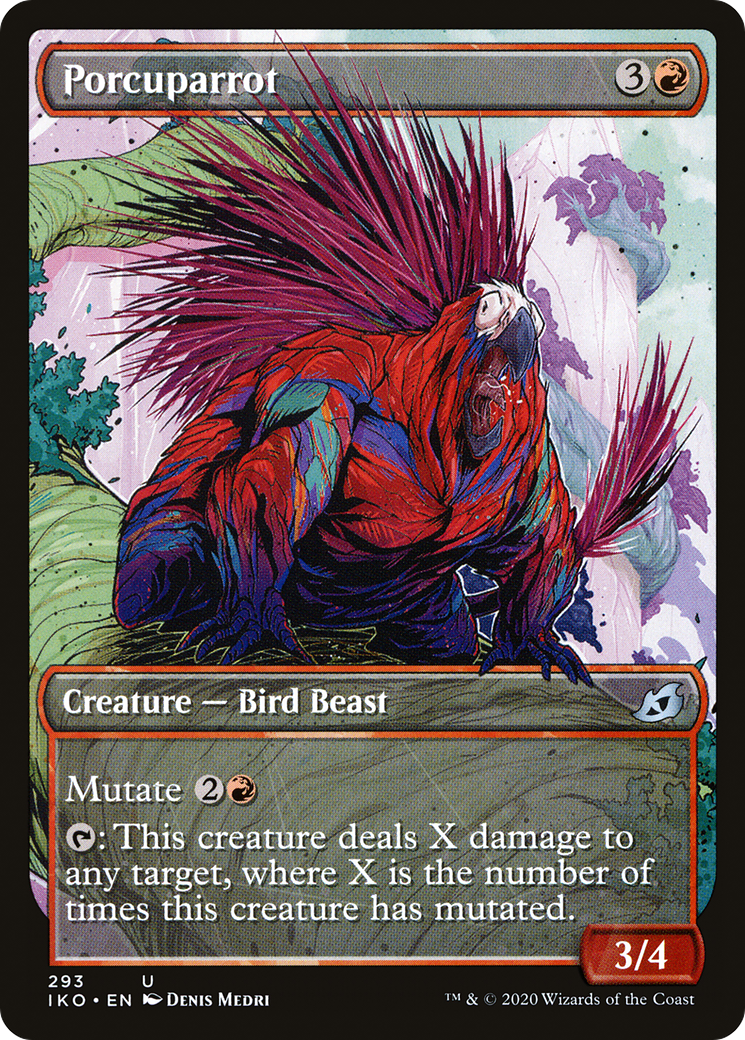Image of Porcuparrot (Showcase) (IKO-293) - Ikoria: Lair of Behemoths: (Showcase) Foil