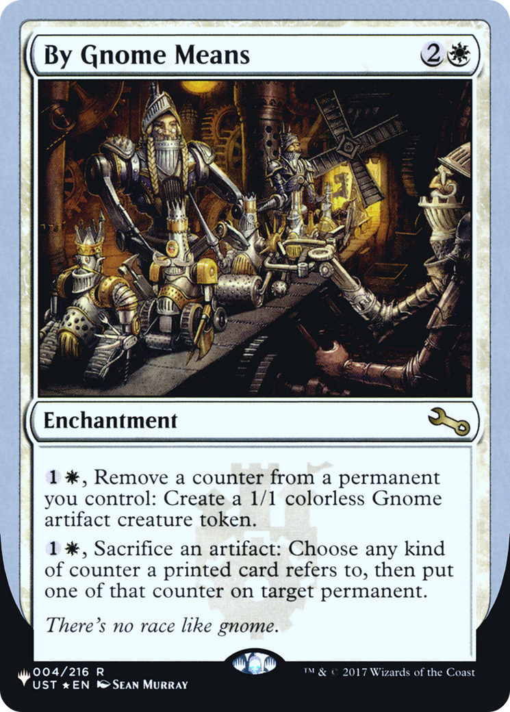 Image of By Gnome Means (LIST-004/216) - The List (Unfinity Foil Edition) Foil