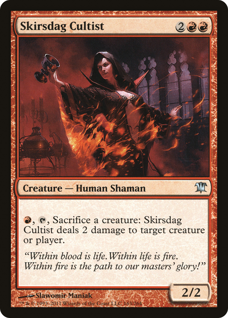 Image of Skirsdag Cultist (ISD-163) - Innistrad Foil
