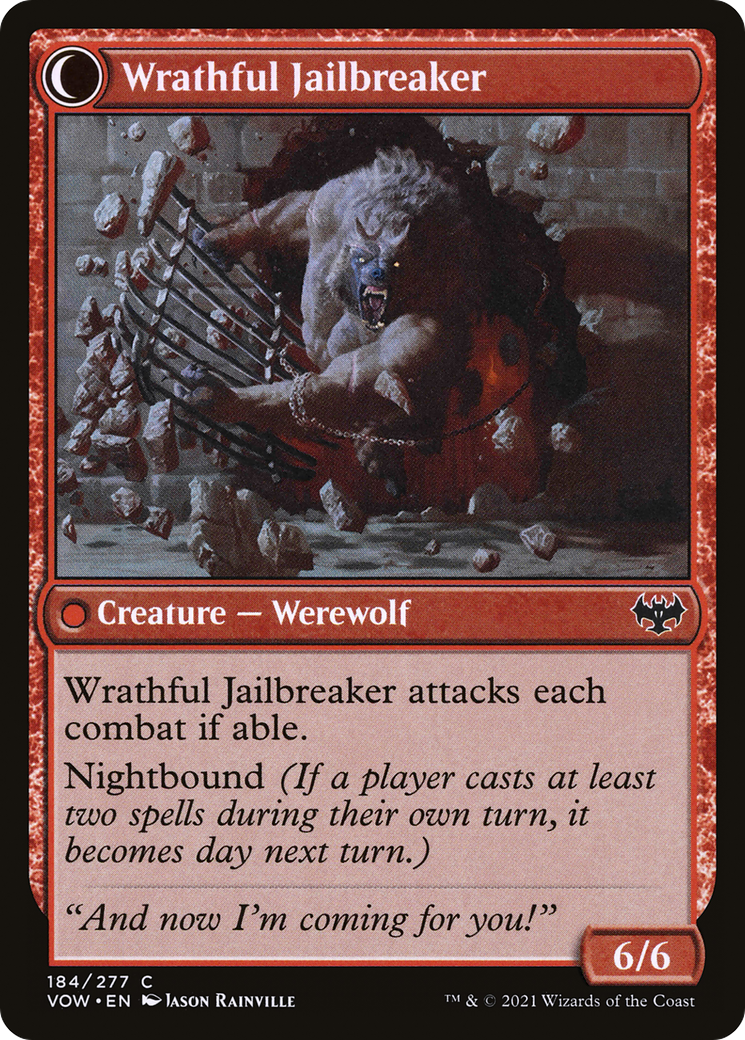 Image of Weary Prisoner (VOW-184) - Innistrad: Crimson Vow: (Double Faced Transform)