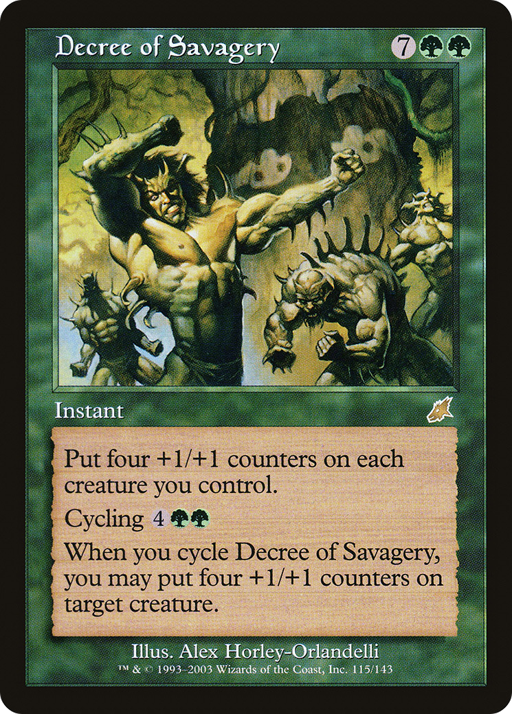 Image of Decree of Savagery (SCG-115) - Scourge Foil