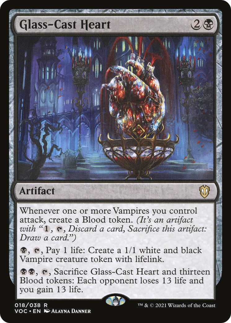 Image of Glass-Cast Heart (VOC-018) - Crimson Vow Commander