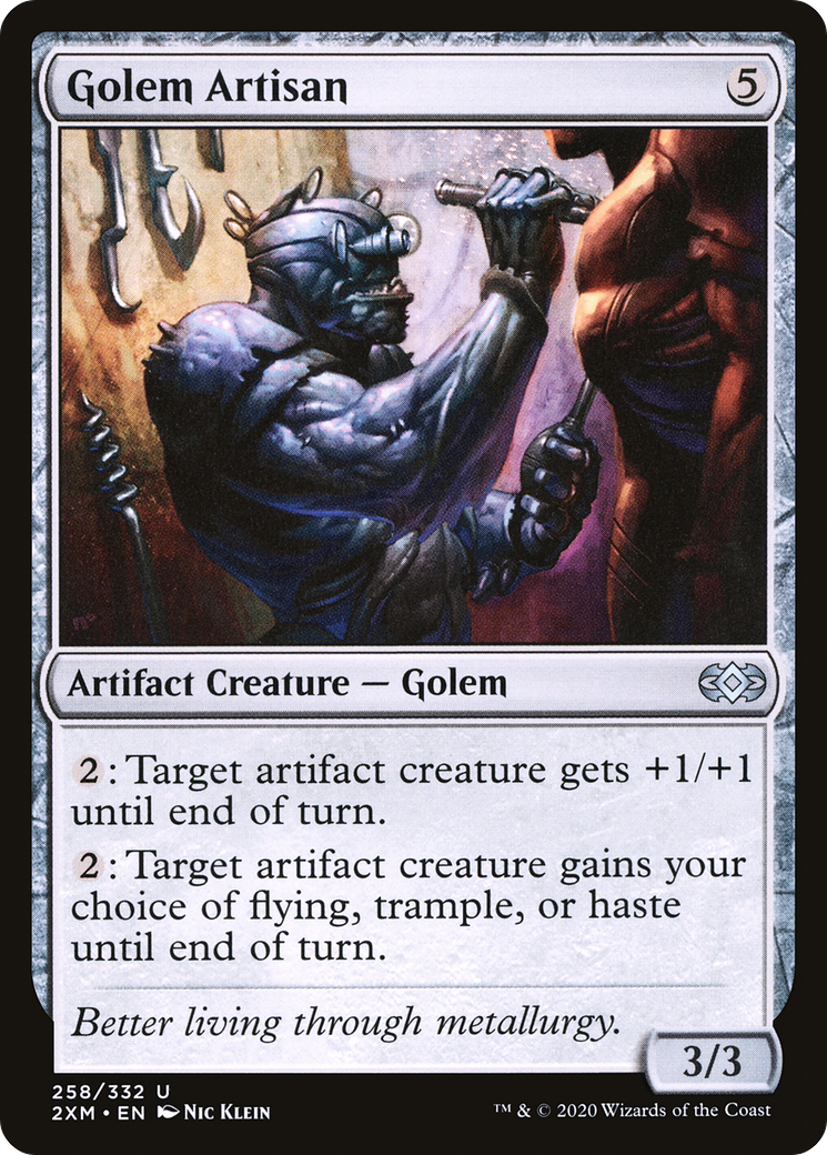 Image of Golem Artisan (2XM-258) - Double Masters Foil