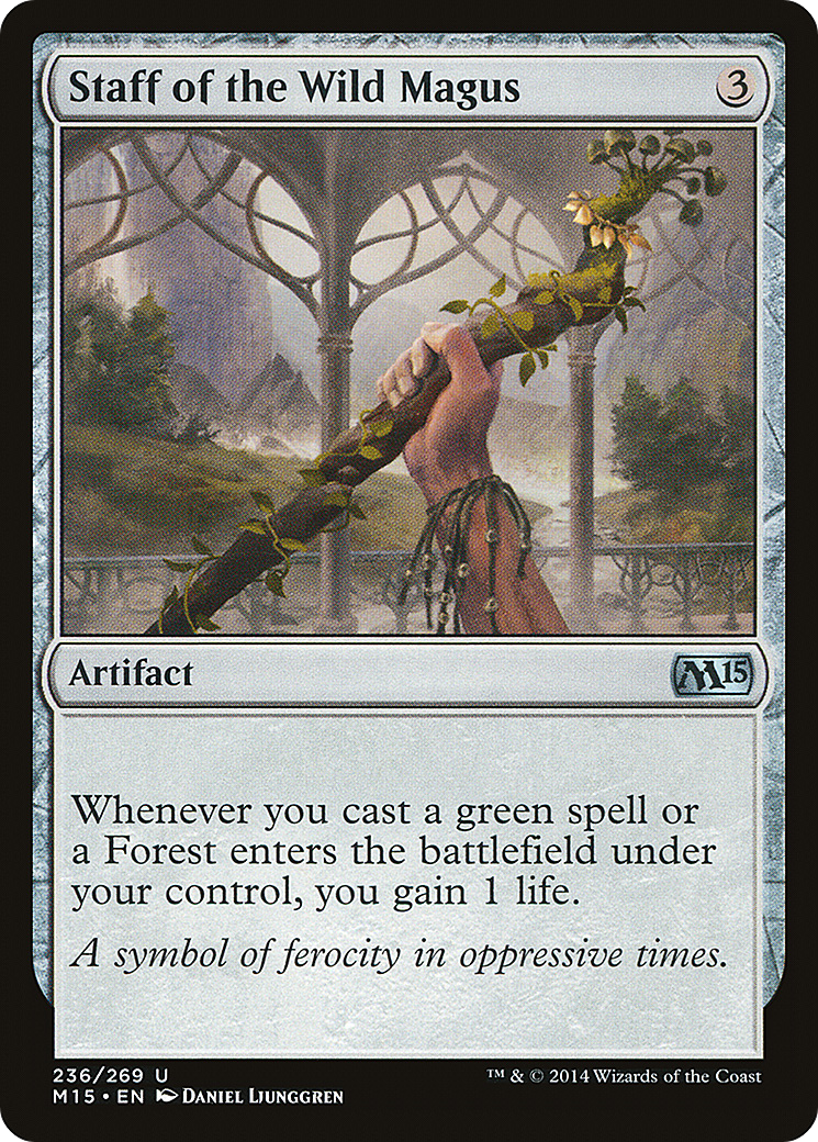 Image of Staff of the Wild Magus (M15-236) - Magic 2015