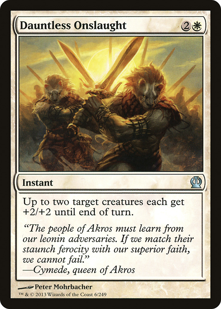 Image of Dauntless Onslaught (THS-006) - Theros Foil