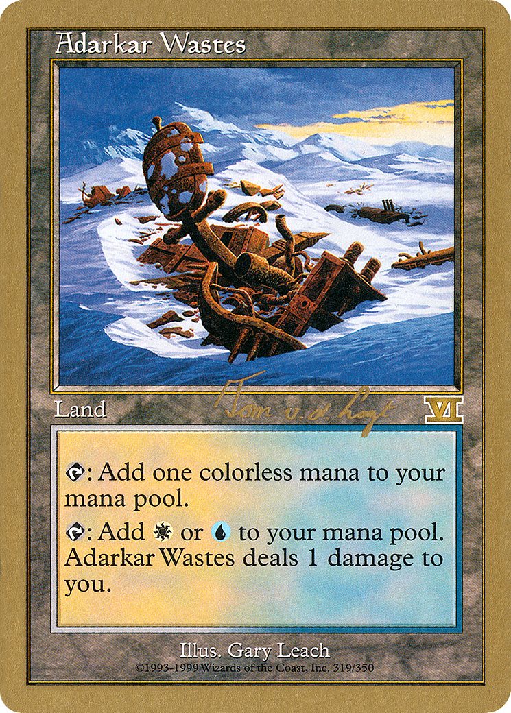 Image of Adarkar Wastes - 2000 Tom van de Logt (6ED) (WCD-) - World Championship Decks 2000