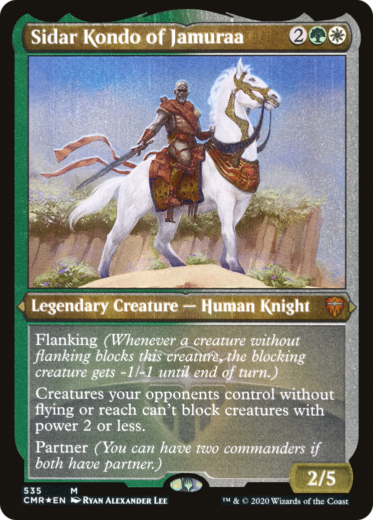 Image of Sidar Kondo of Jamuraa (Foil Etched) (CMR-535) - Commander Legends Foil