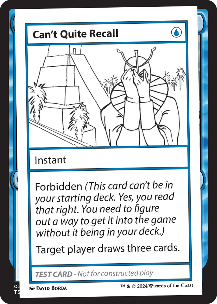 Image of Can't Quite Recall (MB2PC-) - Mystery Booster 2