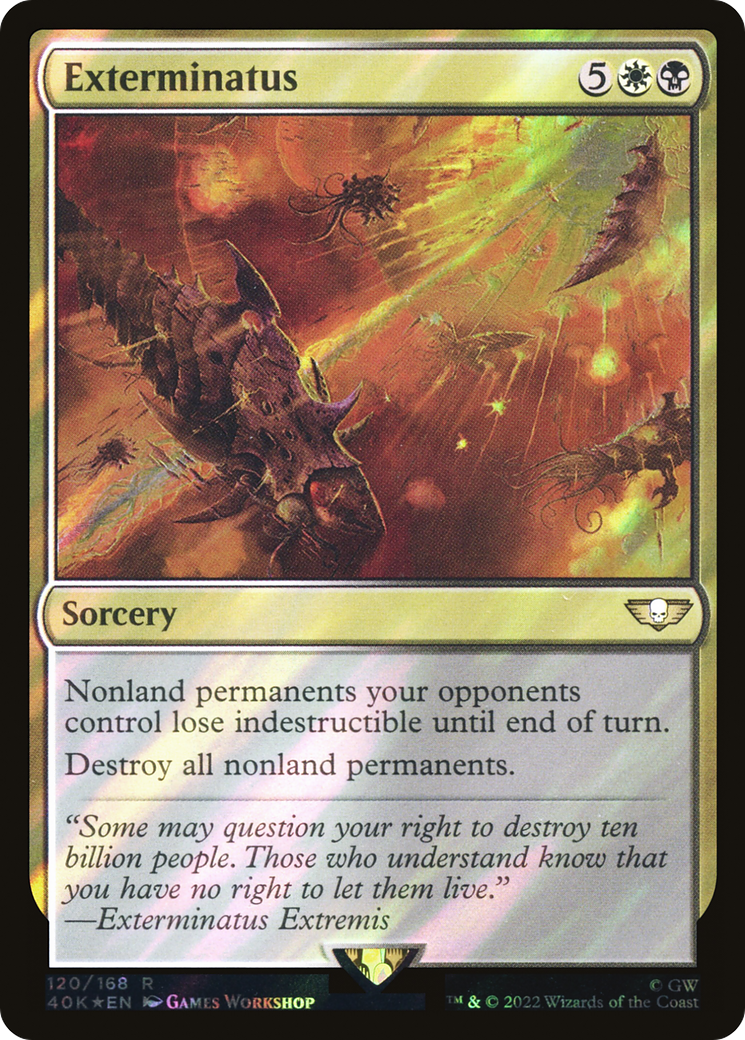 Image of Exterminatus (Surge Foil) (40K-120) - Warhammer 40,000 Commander Foil