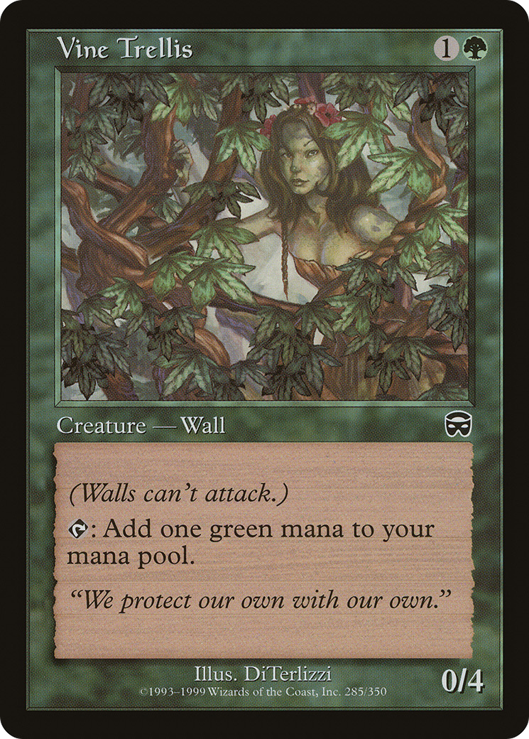 Image of Vine Trellis (MMQ-285) - Mercadian Masques Foil