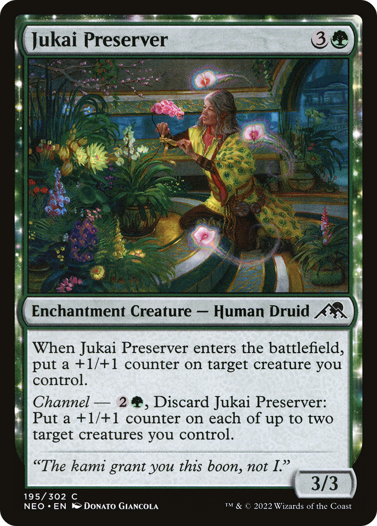 Image of Jukai Preserver (NEO-195) - Kamigawa: Neon Dynasty: (enchantment)