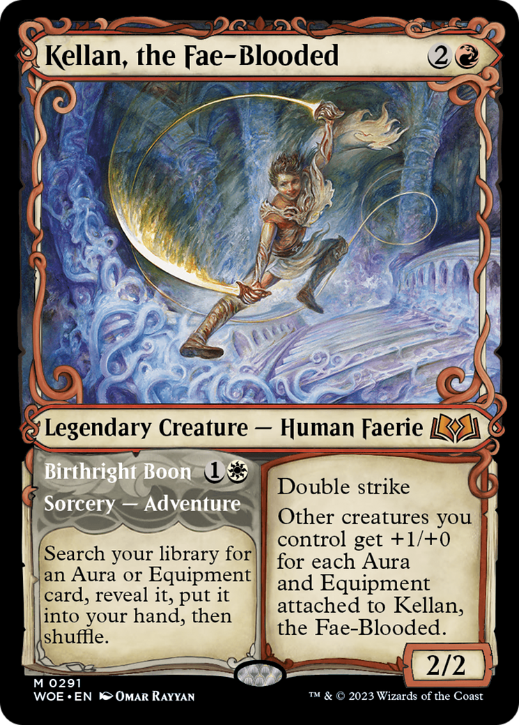 Image of Kellan, the Fae-Blooded (Showcase) (WOE-291) - Wilds of Eldraine: (Showcase)