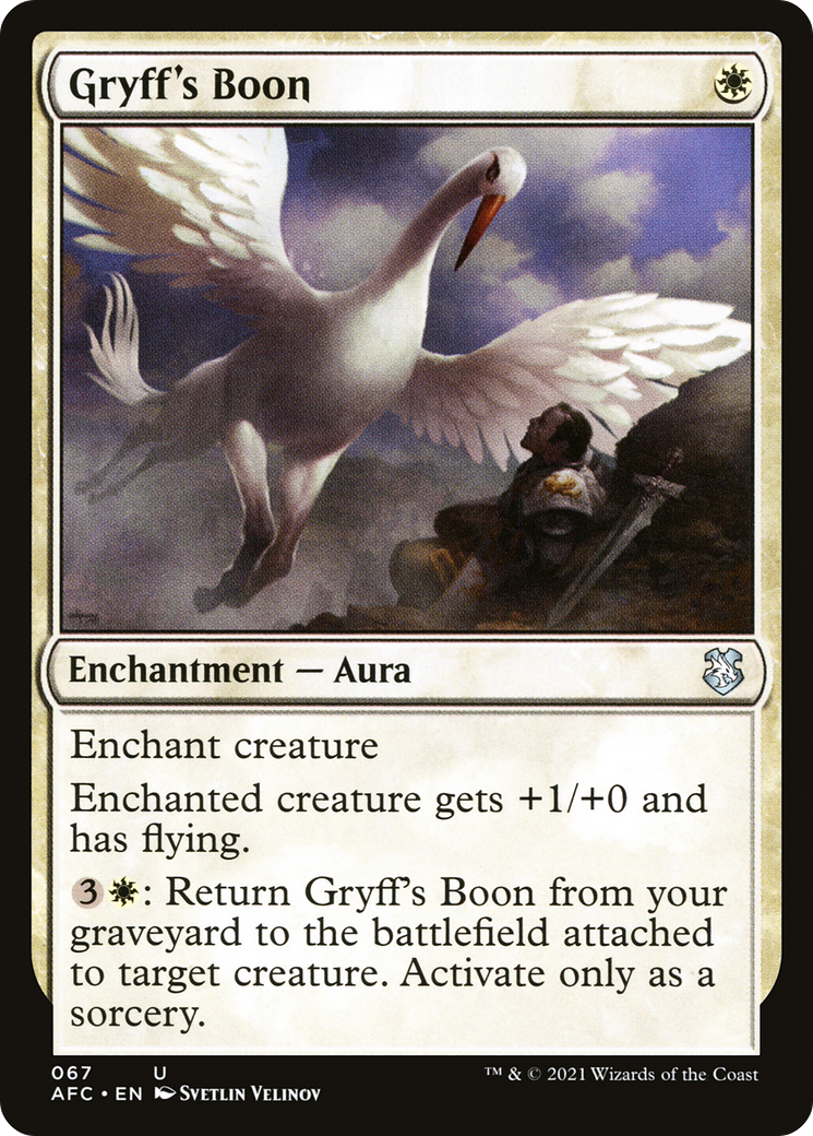 Image of Gryff's Boon (AFC-067) - Forgotten Realms Commander
