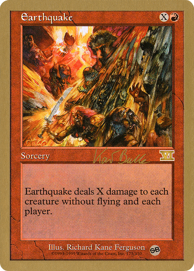 Image of Earthquake - 1999 Kai Budde (6ED) (SB) (WCD-) - World Championship Decks 1999