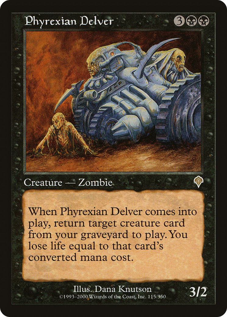 Image of Phyrexian Delver (INV-115) - Invasion Foil