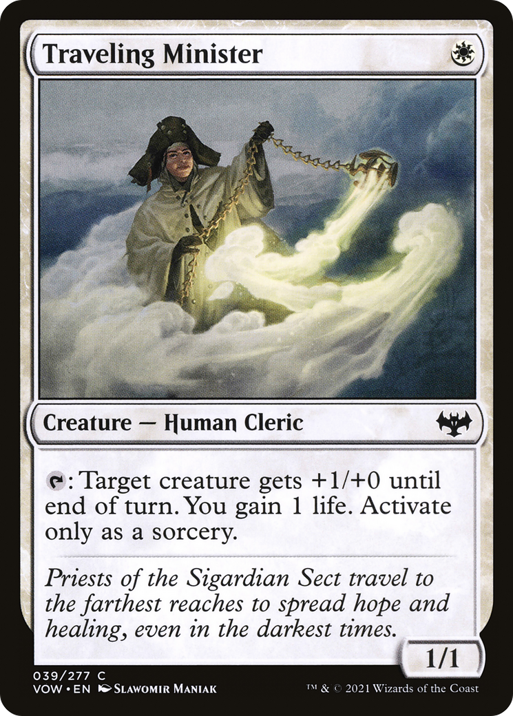 Image of Traveling Minister (VOW-039) - Innistrad: Crimson Vow Foil