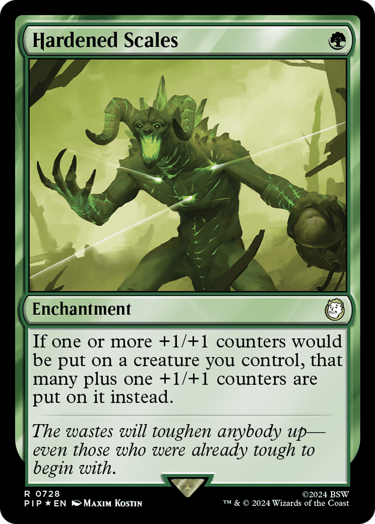 Image of Hardened Scales (Surge Foil) (PIP-728) - Fallout Foil