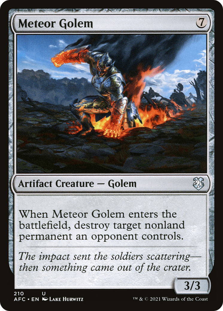 Image of Meteor Golem (AFC-210) - Forgotten Realms Commander