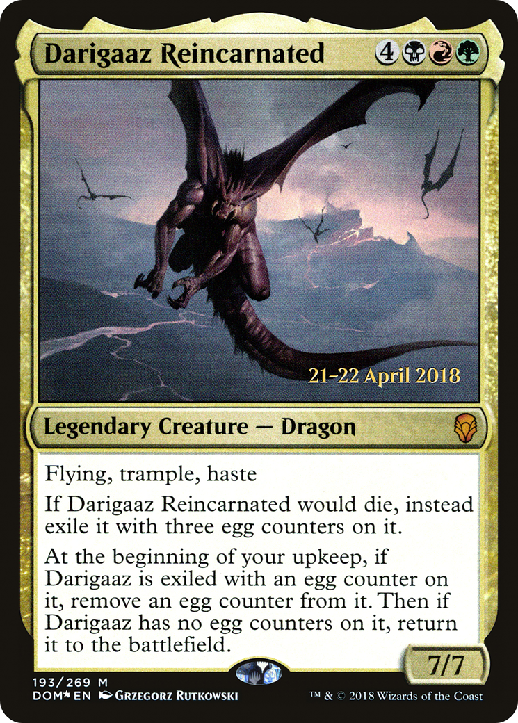 Image of Darigaaz Reincarnated (PRE-193) - Dominaria Promos Foil