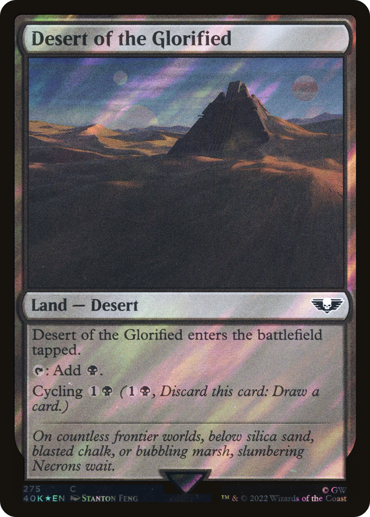 Image of Desert of the Glorified (Surge Foil) (40K-275) - Warhammer 40,000 Commander Foil