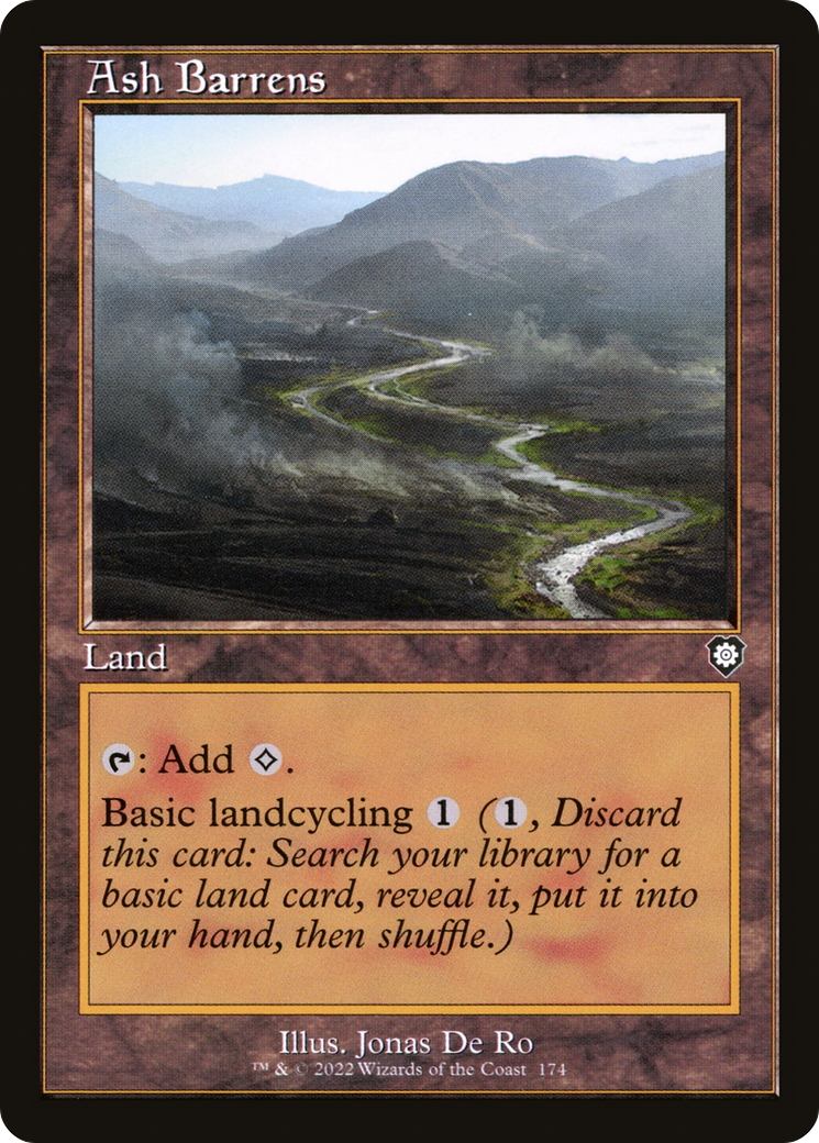 Image of Ash Barrens (Retro Frame) (BRC-174) - The Brothers' War Commander