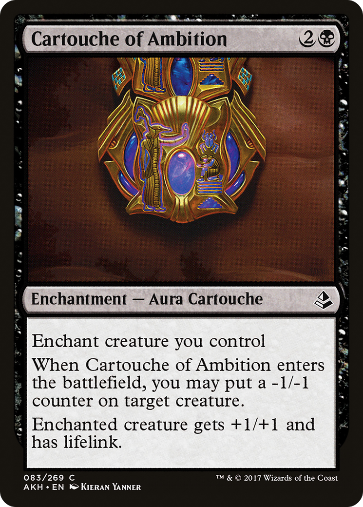 Image of Cartouche of Ambition (AKH-083) - Amonkhet Foil