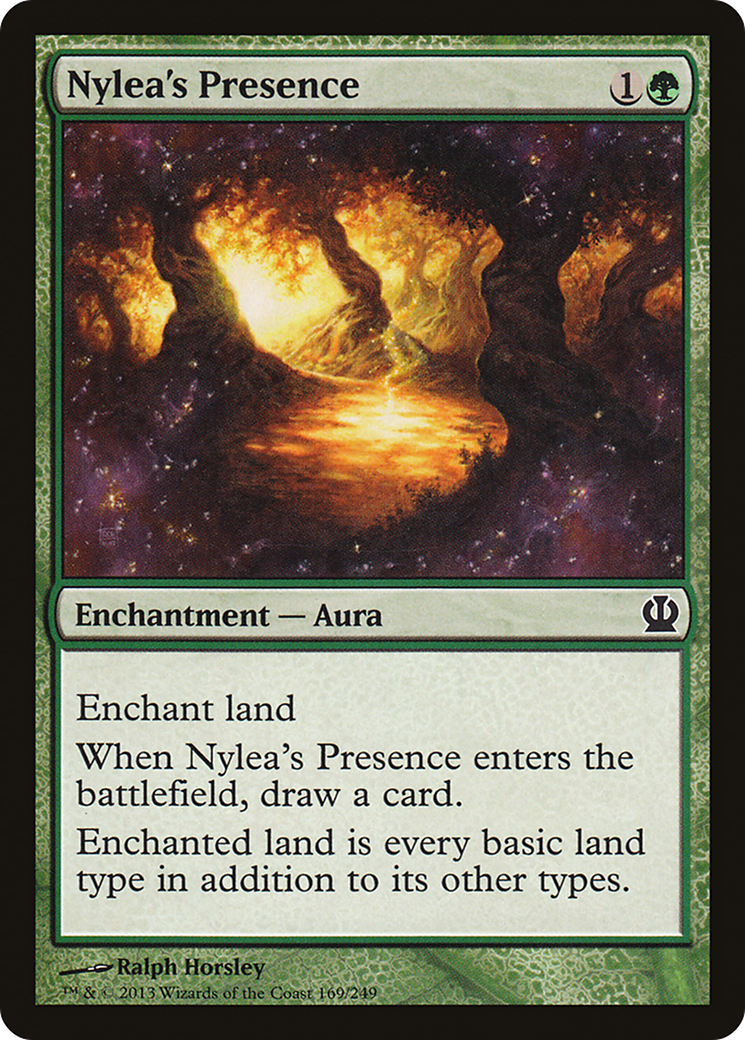 Image of Nylea's Presence (THS-169) - Theros Foil