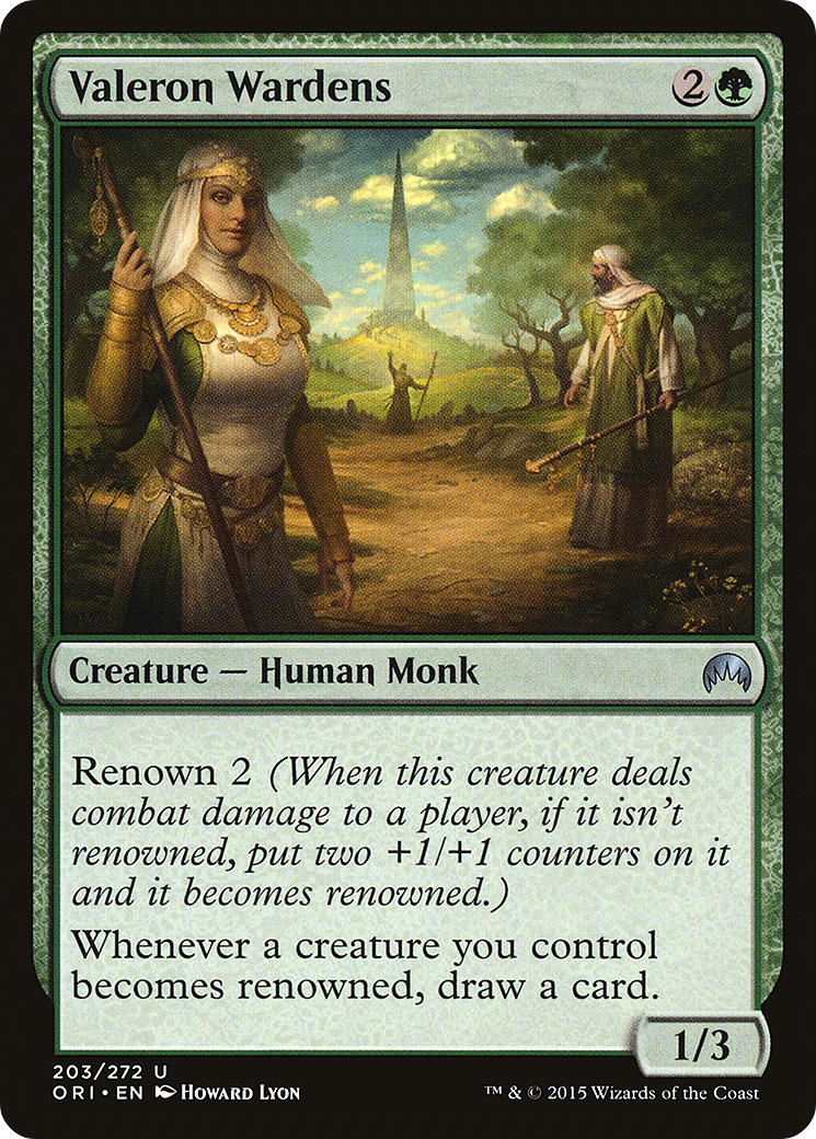 Image of Valeron Wardens (ORI-203) - Magic Origins Foil