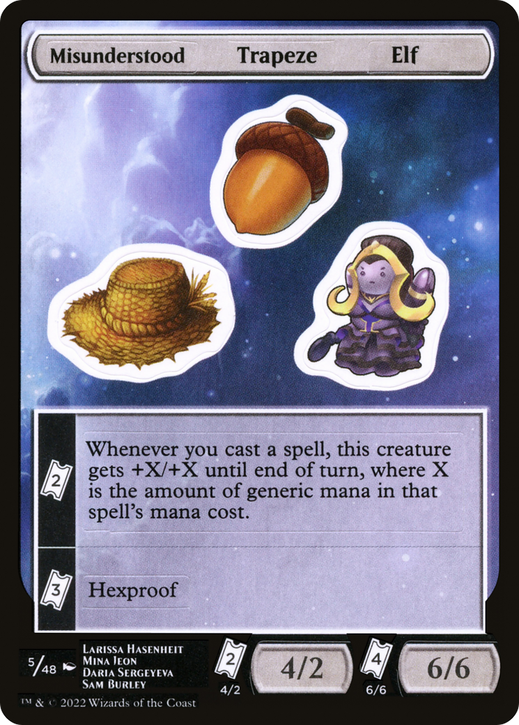 Image of Misunderstood Trapeze Elf (UNF-005) - Unfinity Sticker Sheets
